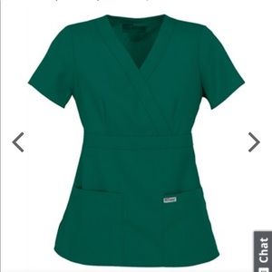 Grey’s Anatomy HUNTER GREEN scrub top and jacket